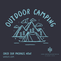 Rustic Camping Instagram post Image Preview
