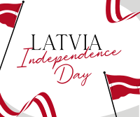 Latvia Independence Flag Facebook Post Image Preview