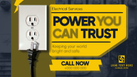 Tech Minimalist Electrical Services Animation Preview