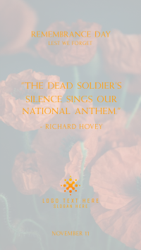 Remembrance Day Quote Facebook story Image Preview