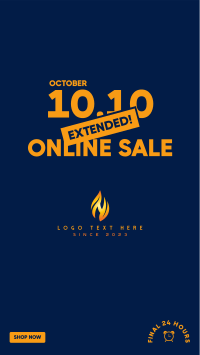 Extended Online Sale 10.10  Facebook story Image Preview