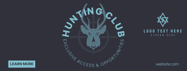 Hunting Club Deer Facebook Cover Design Image Preview