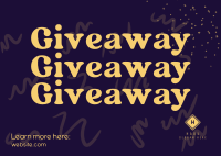 Doodly Giveaway Promo Postcard Image Preview