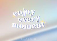 Cute Inspirational Quote Postcard Image Preview
