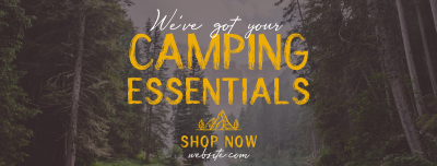 Camping Gear Essentials Facebook cover Image Preview