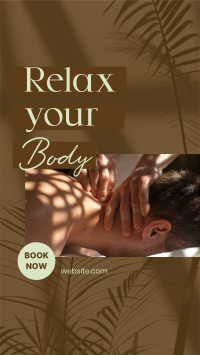 Relaxing Body Massage Facebook story Image Preview