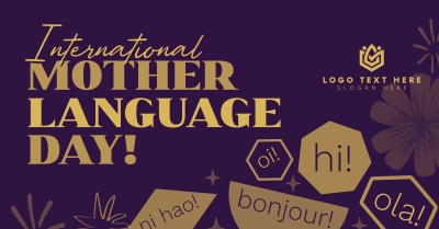 Quirky International Mother Language Day Facebook ad Image Preview