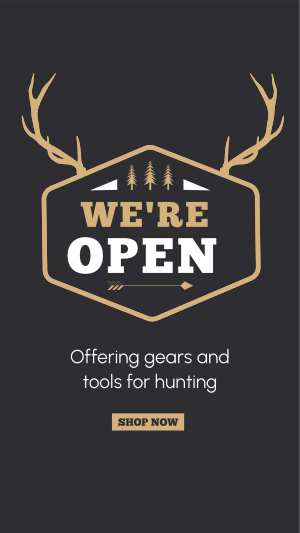 Hunting Supplies Facebook story Image Preview
