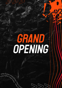 Streetwear Aesthetic Opening Flyer Design