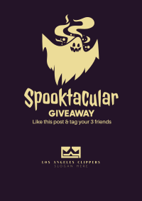 Spooktacular Giveaway Poster Design