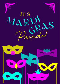 Mardi Gras Masks Poster Image Preview