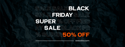 Black Friday Sale Facebook cover Image Preview