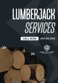 Expert Lumberjack Services Poster Design