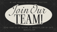 Elegant Rustic We're Hiring Animation Preview