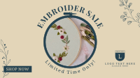 Embroidery Sale Facebook Event Cover Design