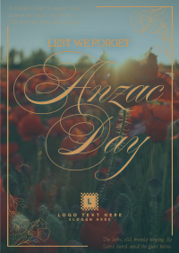 Elegant Anzac Day Poster Image Preview