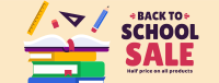 Back To School Discount Facebook cover Image Preview