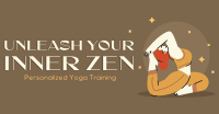 Quirky Yoga Unleash Your Inner Zen Facebook ad Image Preview
