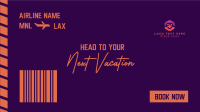 Travel Boarding Pass Facebook Event Cover Design