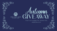 Autumn Giveaway Post YouTube Video Design