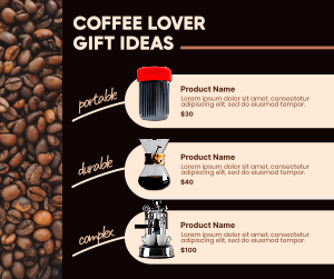 Coffee Gift Ideas Facebook post