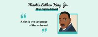 Martin Luther King Quote  Facebook cover Image Preview