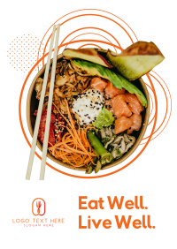 Healthy Food Sushi Bowl Poster Image Preview