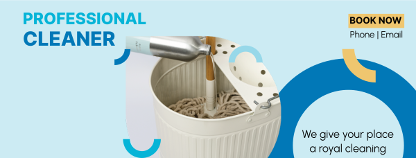 Professional Cleaner Facebook Cover Design Image Preview