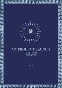 Art Deco Product Launch Flyer Image Preview