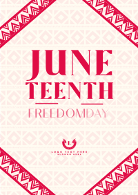 Juneteenth Freedom Revolution Flyer Design