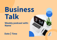 Startup Business Podcast Postcard Image Preview