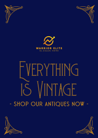 Retro Antique Store Poster Image Preview