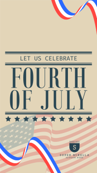 4th of July Greeting Facebook Story Image Preview