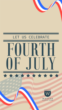 4th of July Greeting Facebook Story Design