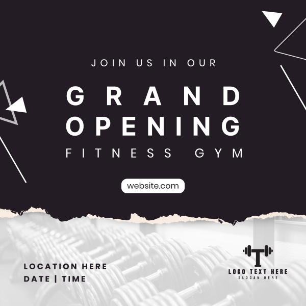 Fitness Gym Grand Opening Instagram Post Design Image Preview