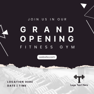 Fitness Gym Grand Opening Instagram post