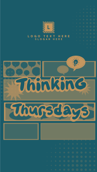 Comic Thinking Day TikTok Video Design