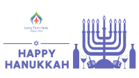 Happy Hanukkah Facebook Event Cover Design