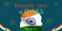 Indian National Republic Day Twitter Post Design
