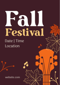 Fall Festival Celebration Poster Design