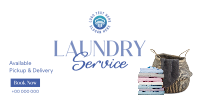 Laundry Delivery Services Twitter Post Design