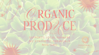Minimalist Organic Produce Facebook Event Cover Design