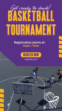 Basketball Mini Tournament TikTok Video Design