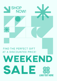 Geometric Weekend Sale Poster Image Preview