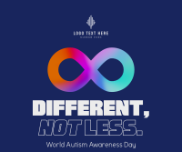 Autism Awareness Infinity Facebook Post Design