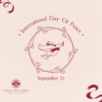 Peace Day Dove Banner Instagram post Image Preview