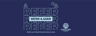 Refer Repeat Text Facebook cover Image Preview