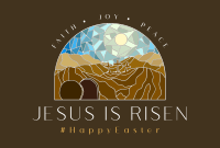 Jesus is Risen Pinterest Cover Design