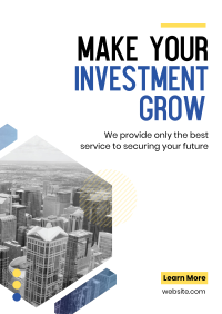 Make Your Investment Grow Poster Design