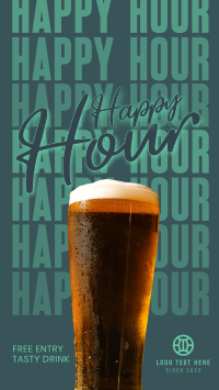Happy Hour Night Facebook story Image Preview